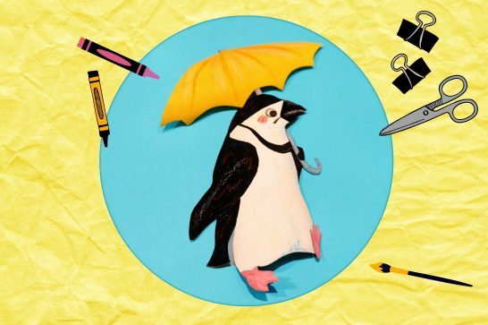 絵本作家fukiさんが描くヒゲペンギン